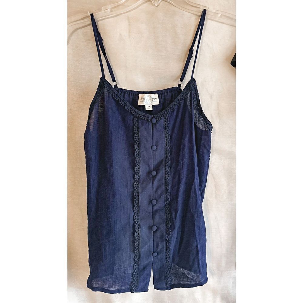 Francesca’s navy blue blouse 